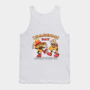 Nachos day. A pair of dancing nachos holding macaras Tank Top